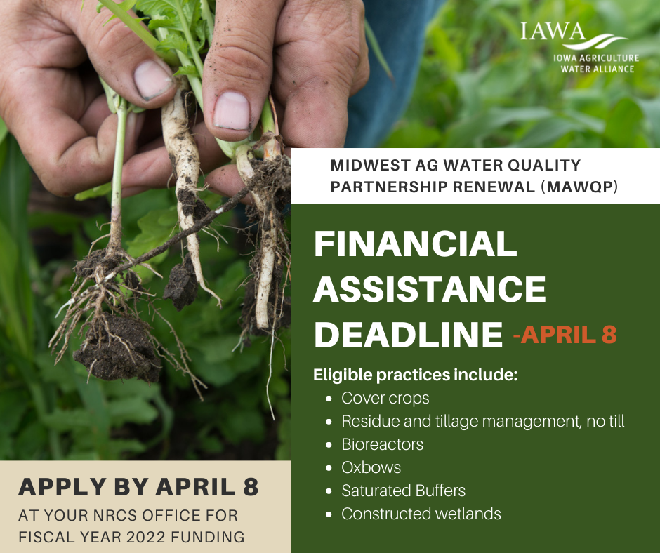 Flyer announcing financial assistance deadline