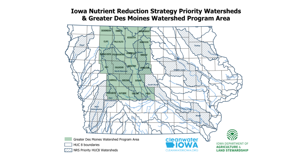 map of 22 counties involved; see story text